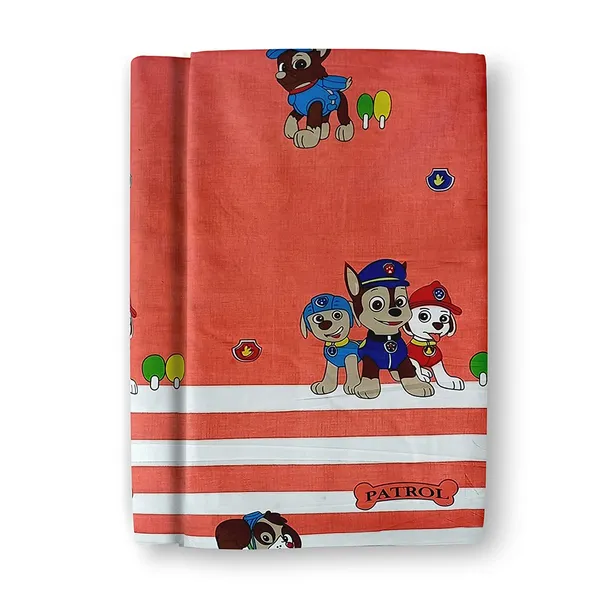 Paw_Patrol_Dog_Animal_Kids_Cartoon_Print_BedSheet_Double_Bed_With_2_Pillow_Covers
