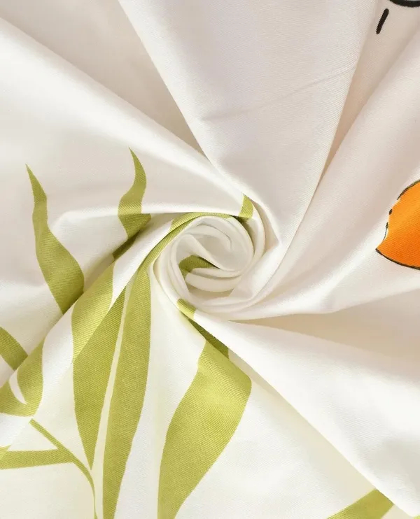 Lion_Rabbit_Animal_Kids_Cartoon_Print_BedSheet_Double_Bed_With_2_Pillow_Covers