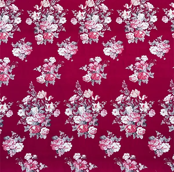 Marron_Floral_Glace_Cotton_|Super_King_Size_Bedsheet_|_With_2_Pillow_Covers_|_108X120_|_240_TC