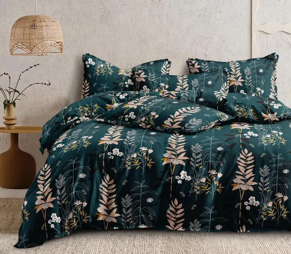 Green_Glace_Cotton_|Super_King_Size_Bedsheet__With_2_Pillow_Covers_||108x118_Inch|_240_TC