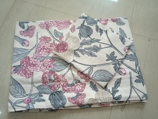King_Size_108x108_Bedsheet_Glace_Cotton_Double_bed_|_2_Pillow_Covers