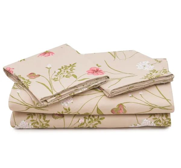 King_Size_108x108_Bedsheet_Glace_Cotton_Double_bed_|_2_Pillow_Covers