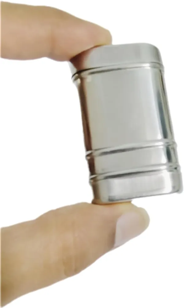 Silver_Stainless_Steel_Small_Chuna_Dani_For_Men_(Rectangular)_(Pack_Of_2)_(5.5L_X_3W)