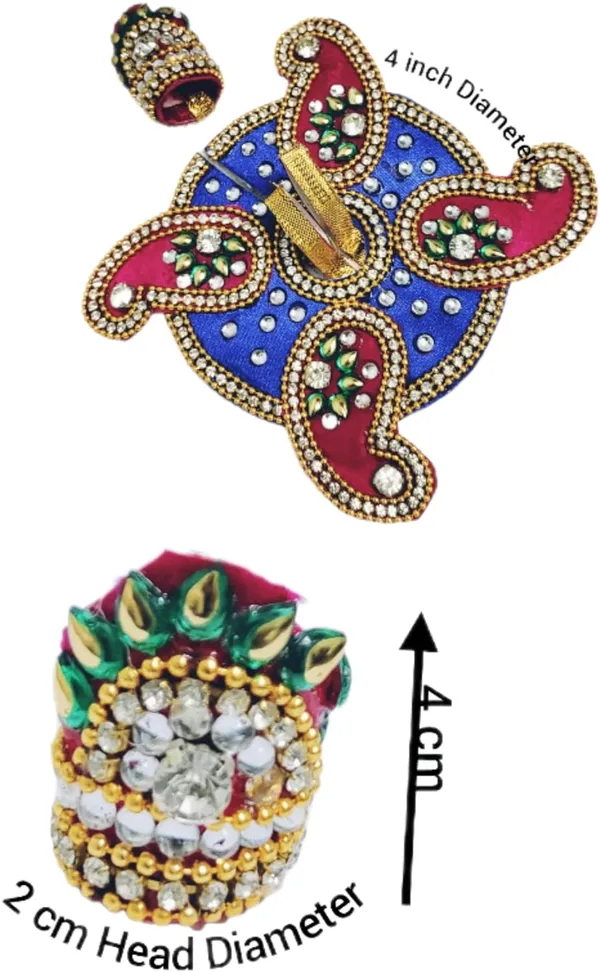 Blue_Cotton_Laddu_Bal_Gopal_Dress_Cotton_With_Pagdi_(6_X_6_X_0.1_Cm)