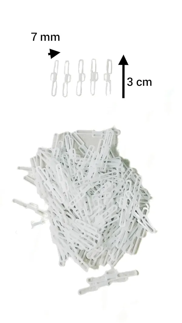 White_Plastic_Loops_For_Jewellery_Making_And_Earring_Display_(Pack_Of_1000_|_3_Cm_X_7_Mm)_(Pack_Of_1000)