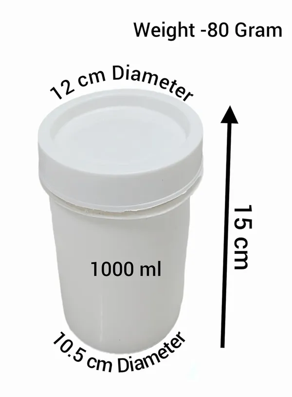 White_Empty_Plastic_Paint_Bucket_With_Seal_Lid_(Round)_(Pack_Of_2)
