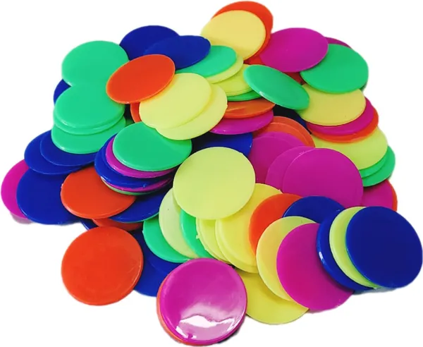 Multicolor_Plastic_Unbreakable_Plain_Token_Coins_Chips_For_Board_Game_(Pack_Of_100)_(3_Cm_Dia)