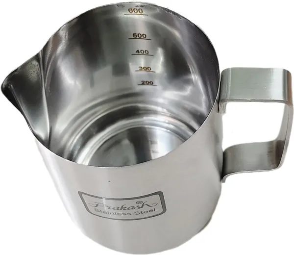 Silver_Stainless_Steel_Conical_Shape_Milk_Pot_Glass_With_Handle_(1250_Ml)