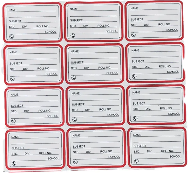 White_School_Name_Label_Stickers_For_Kids_Note_Book_With_Telphone_Number_(Pack_Of_12_|_9_X_6_Cm)_(Pack_Of_12)