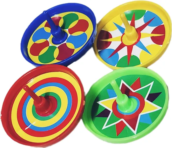 ‎Multicolor_Plastic_Spinning_Top_Toys_For_Kids_(Pack_Of_12)_(50_X_50_X_30_Mm)
