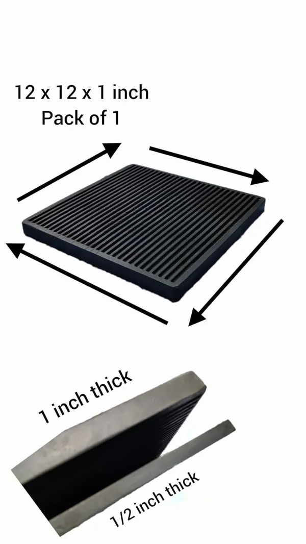 Black_Scratch_Proofing_Rubber_Support_For_Furniture_Legs_(Square)_(12_X_12_X_1_Inch)