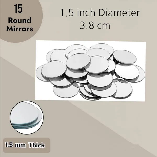 Clear_Small_Glass_Round_And_Square_Mirror_Pieces_For_Craft_Work_(Pack_Of_15)_(1.5_Inch)