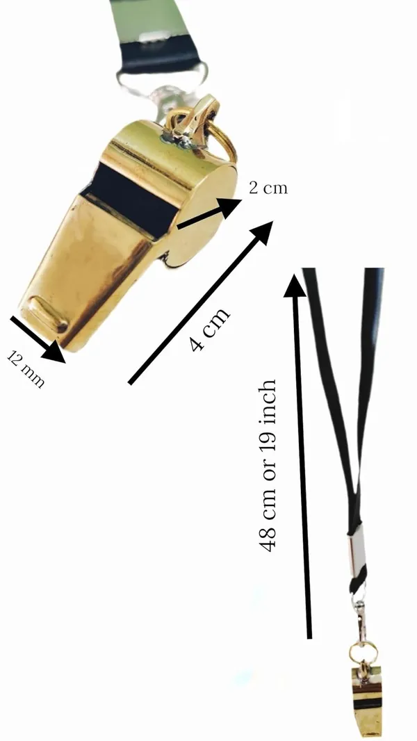 Yellow_Brass_Whistle_For_Police,_High_Sound_Sports,_Coach_&_Referee