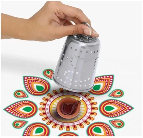 Silver_Stainless_Steel_Diya_Glass_Cover_(Without_Diya)