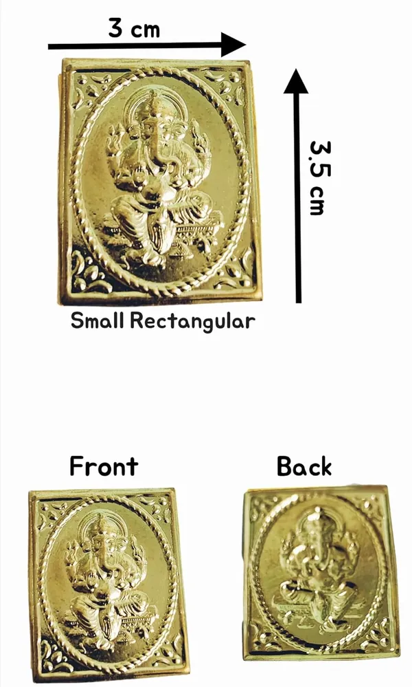 Golden_Ganesh_Idol_Set_For_Vastu_Pooja_(2.5_Cm)