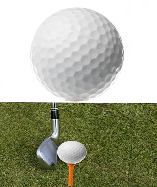 White_Golf_Balls_With_Pressurized_Rubber_Core_Hammer_Ball_And_Surlyn_(Pack_Of_1_|_43_Mm_Dia)