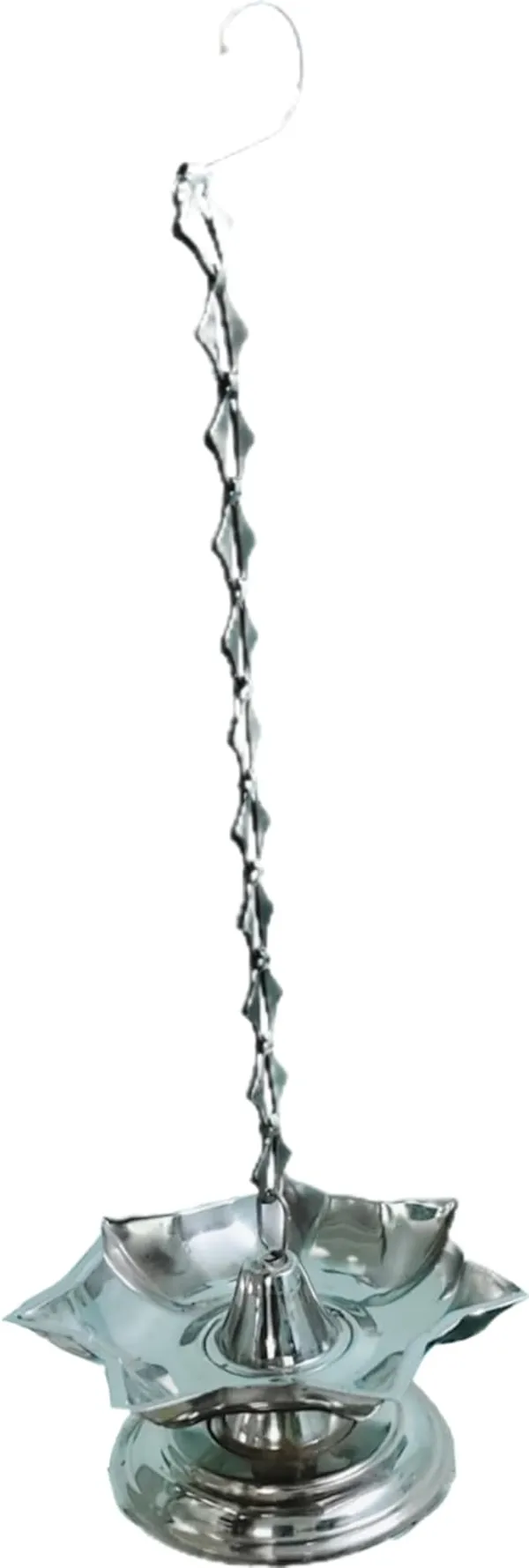 Silver_Stainless_Steel_Hanging_Diya_With_Chain_Wicks_Holder_For_Pooja_Mandir_(7_Wicks_Holder)