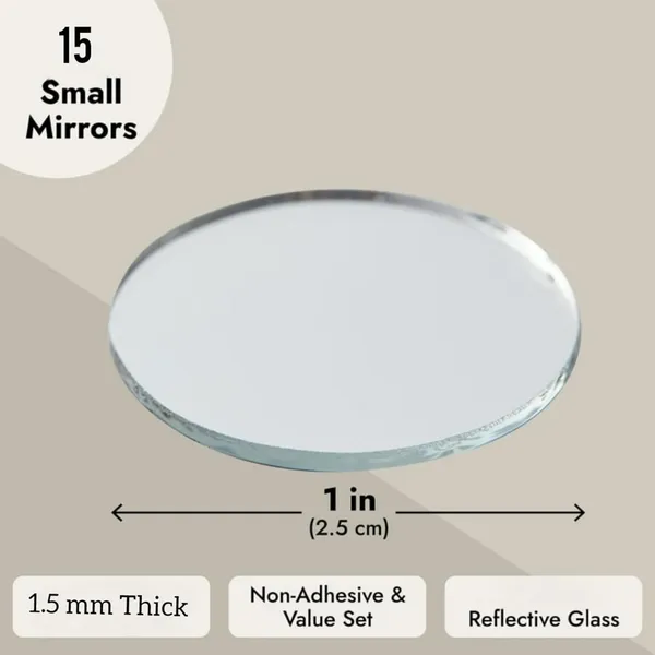 Clear_Small_Glass_Round_And_Square_Mirror_Pieces_For_Craft_Work_(Pack_Of_15)_(1_Inch)
