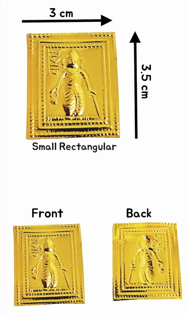 Golden_Vastu_Dev_Statue_Set_For_Pooja_Samagri_(2.5_Cm)