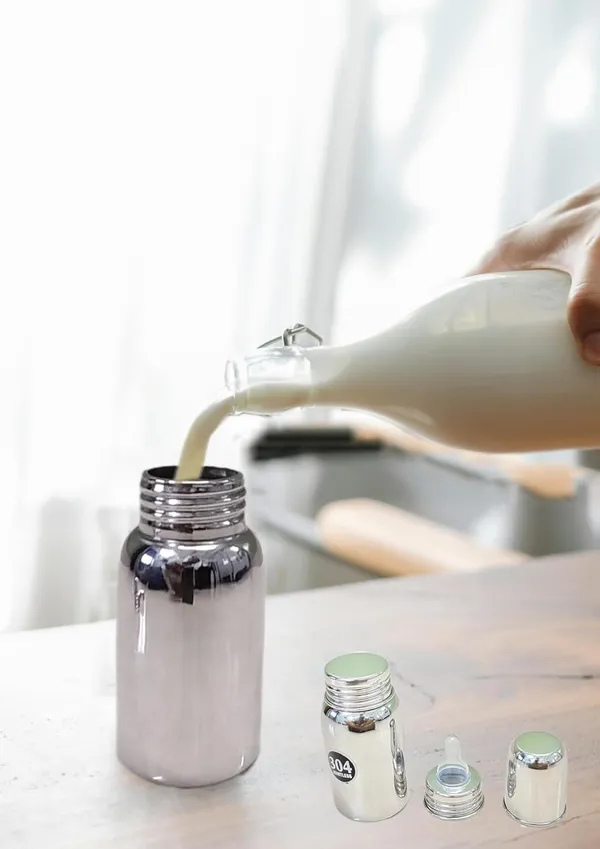 Silver_Stainless_Steel_Baby_Feeding_Milk_Water_Bottle_For_New_Born_With_Cleaning_Brush_(200Ml)