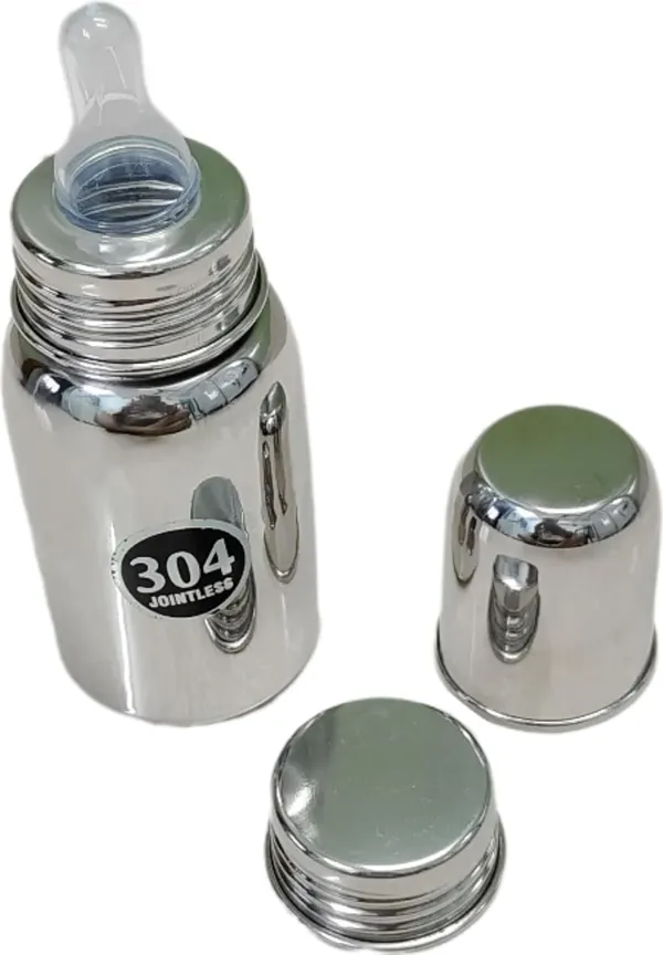 Silver_Stainless_Steel_Baby_Feeding_Milk_Water_Bottle_For_New_Born_With_Cleaning_Brush_(200Ml)