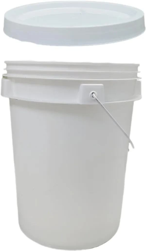 White_Empty_Plastic_Paint_Bucket_With_Seal_Lid_(Round)_(20_Litres)