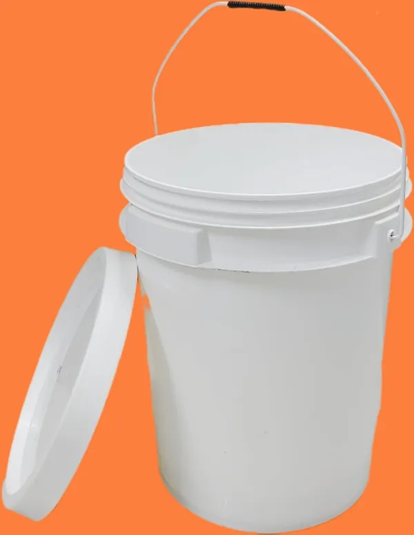 White_Empty_Plastic_Paint_Bucket_With_Seal_Lid_(Round)_(20_Litres)