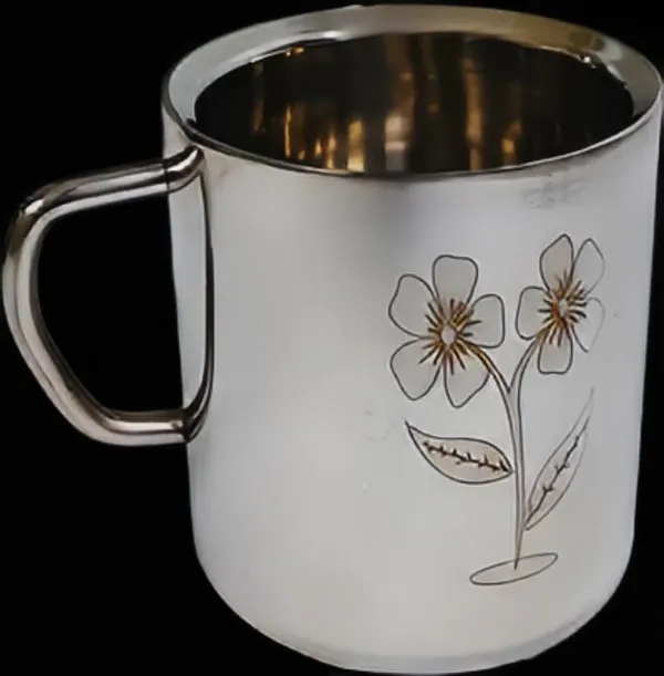 Silver_Steel_Mug_With_Handle_Glass_With_Vacuum_Insulation_For_Coffee_Tea_(225_Ml)