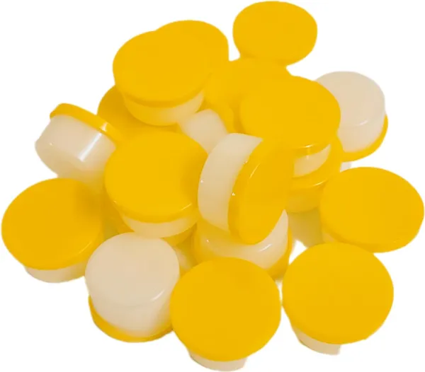 Yellow_Small_Plastic_Multipurpose_Round_Container_With_Press_Fit_Lid_(10_Ml)_(Pack_Of_25)