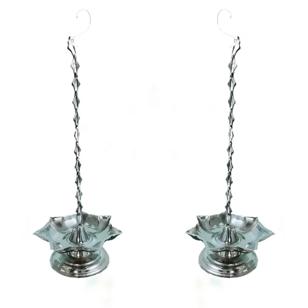Silver_Stainless_Steel_Hanging_Diya_With_Chain_Wicks_Holder_For_Pooja_Mandir_(7_Wicks_Holder)