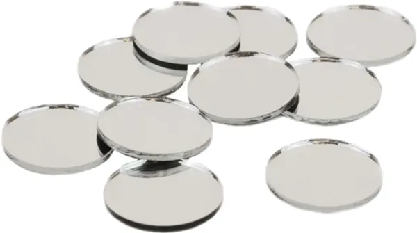 ‎Clear_Small_Glass_Round_And_Square_Mirror_Pieces_For_Craft_Work_(Pack_Of_15)_(2_Inch)