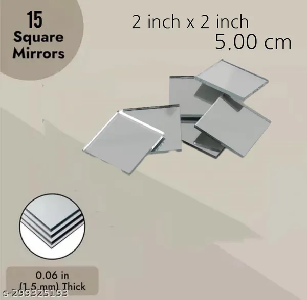 Clear_Small_Glass_Round_And_Square_Mirror_Pieces_For_Craft_Work_(Pack_Of_15)_(2_Inch)