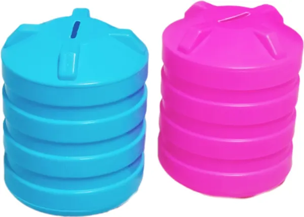 Pink_&_Blue_Water_Tank_Shaped_Money_Saving_Coin_Storage_Box_(12_Cm_X_10_Cm)_(Pack_Of_2)