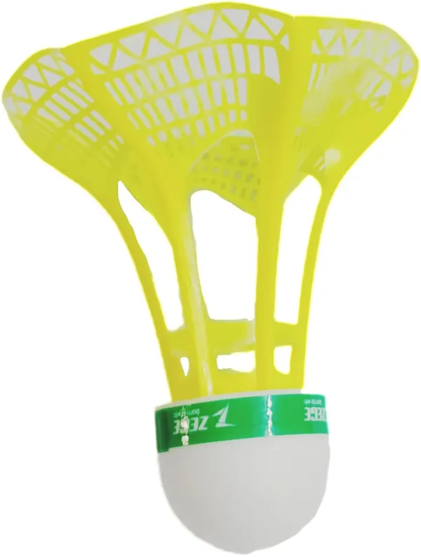Yellow_Pu_&_Nylon_Shuttlecock_Set_For_Badminton