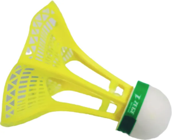 Yellow_Pu_&_Nylon_Shuttlecock_Set_For_Badminton