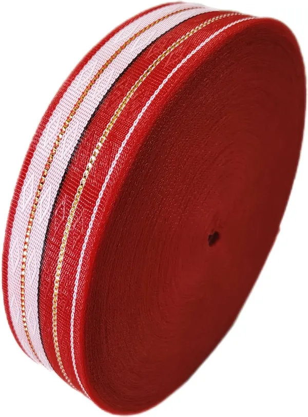 Red_Heavyduty_Nylon_Plastic_Niwar_Fabric_Roll_(2_Inch)