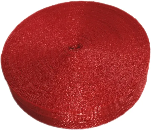 Red_Nylon_Plastic_Niwar_Fabric_Roll_(80_Meters)