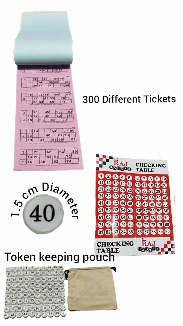 ‎Multicolor_Tambola_Bingo_Booklets_For_Adults_And_Kids_(300_Tickets_Full_Set)_(25_X_15_X_2_Cm)