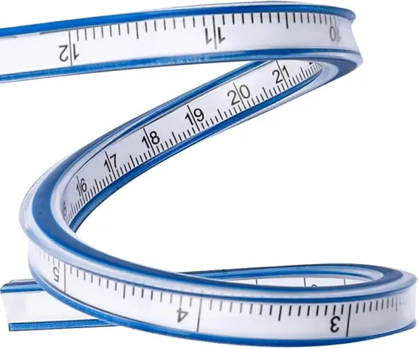 White_&_Blue_Flexible_Curve_Ruler_Scale_For_Kids_(12_Inch)