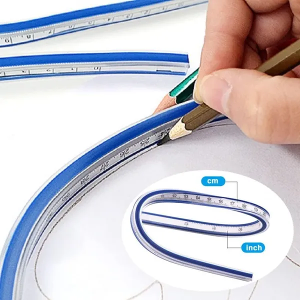 White_&_Blue_Flexible_Curve_Ruler_Scale_For_Kids_(12_Inch)