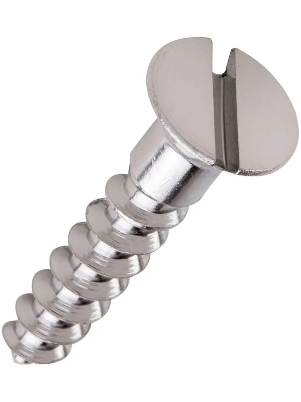 Silver_Stainless_Steel_Ss_Screws_Set_(Single_Line_Flat_Head)_(38_X_8_Mm)_(Pack_Of_100)