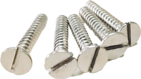 Silver_Stainless_Steel_Ss_Screws_Set_(Single_Line_Flat_Head)_(38_X_8_Mm)_(Pack_Of_100)