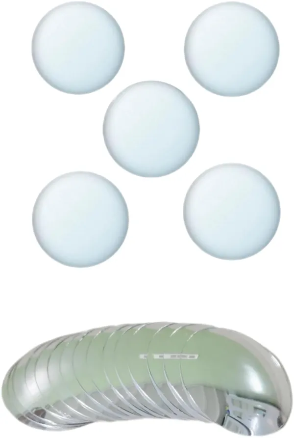 ‎Silver_Round_Convex_Mirror_Set_For_Art_Craft_Vastu_Wall_Decoration_(Pack_Of_5)_(3_Inch_Dia)