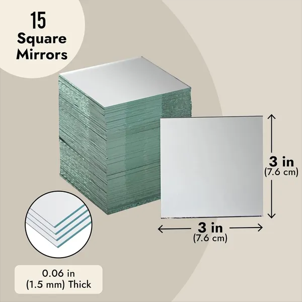 Clear_Small_Glass_Round_And_Square_Mirror_Pieces_For_Craft_Work_(Pack_Of_15)_(3_Inch)