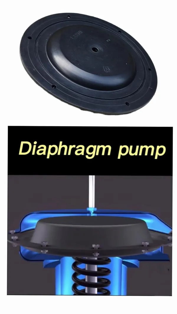 ‎Black_40_Psi_Flexible_Cement_Grout_Pump_Rubber_Diaphragm_Seal_(3_No.)_(6.5Inch_Dia)