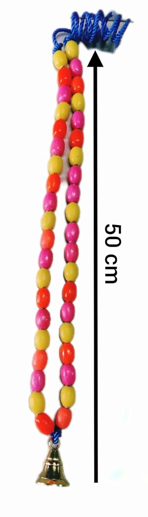 ‎Multicolor_40_Beads_Cow_Ghanti_Mala_Of_Moti_(50_X_4_X_2_Cm)