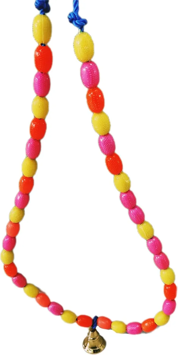 ‎Multicolor_40_Beads_Cow_Ghanti_Mala_Of_Moti_(50_X_4_X_2_Cm)