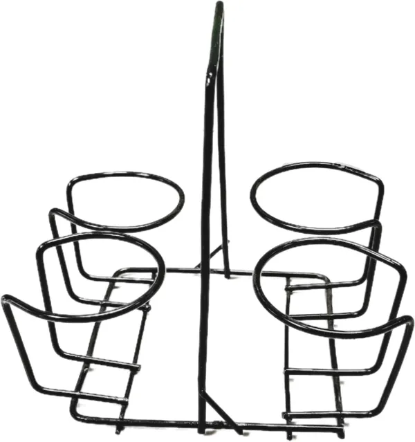 Black_Cup_Glass_Stand_Holder_Set_For_Decoration_And_Delivery_(Stand_With_4_Steel_Glasses)