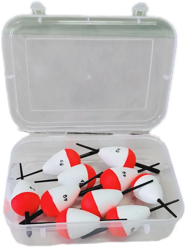 Red_&_White_Fishing_Floater_Set_Bobbers_With_Sticks_(Pack_Of_10)