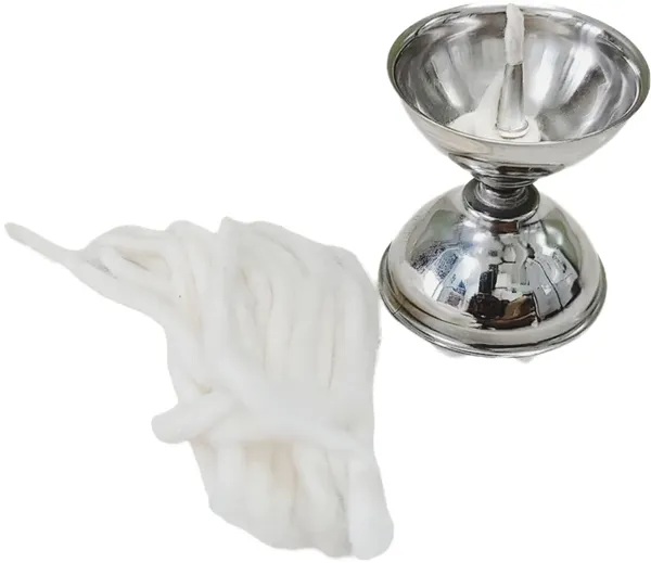 Silver_Stainless_Steel_Akhand_Jyoti_Diya_For_Puja_With_Adjustable_Bati_For_Ghee_(6_Cm)